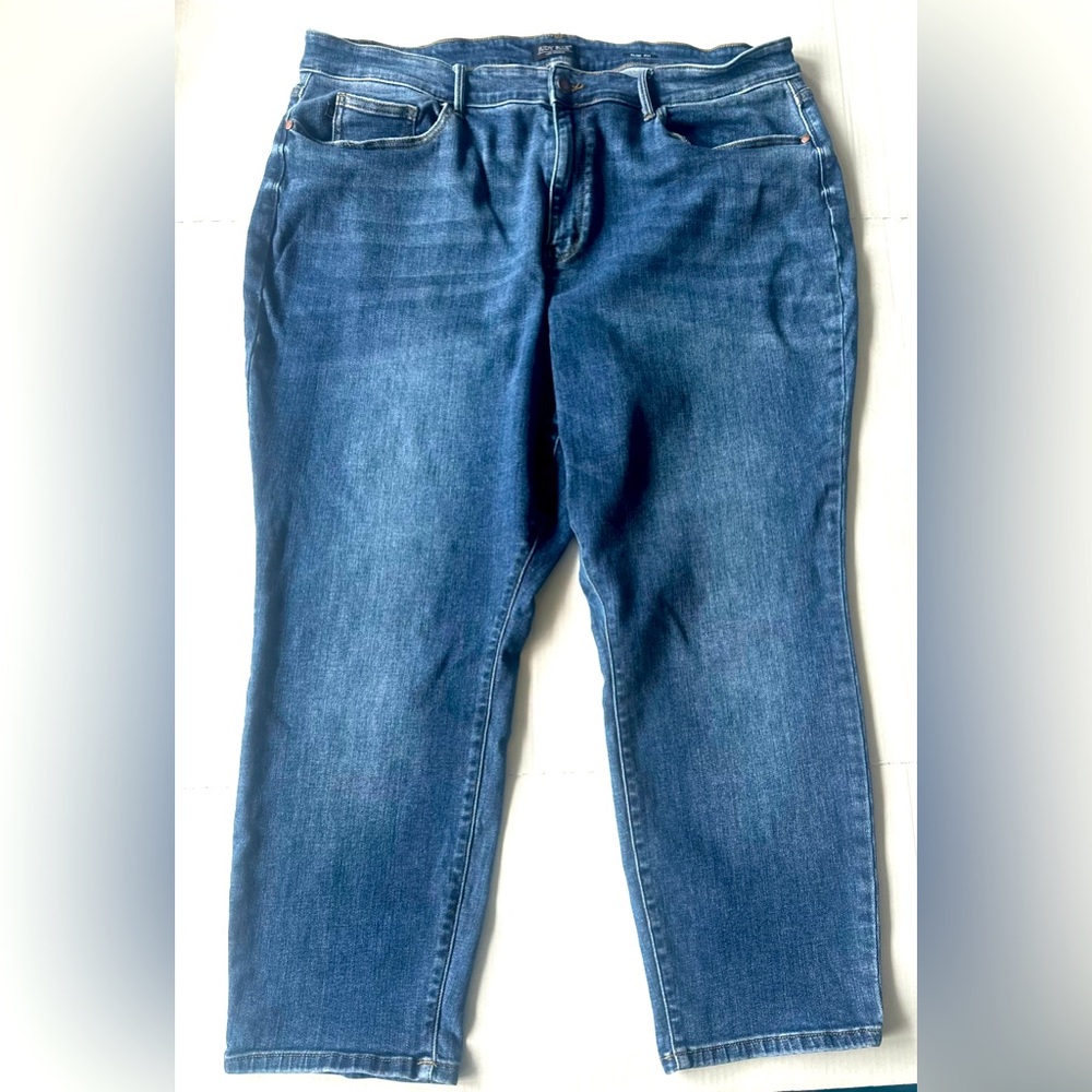 Judy Blue Jeans Women’s 24W Blue Slim Fit Straight Leg High Rise Stretch
